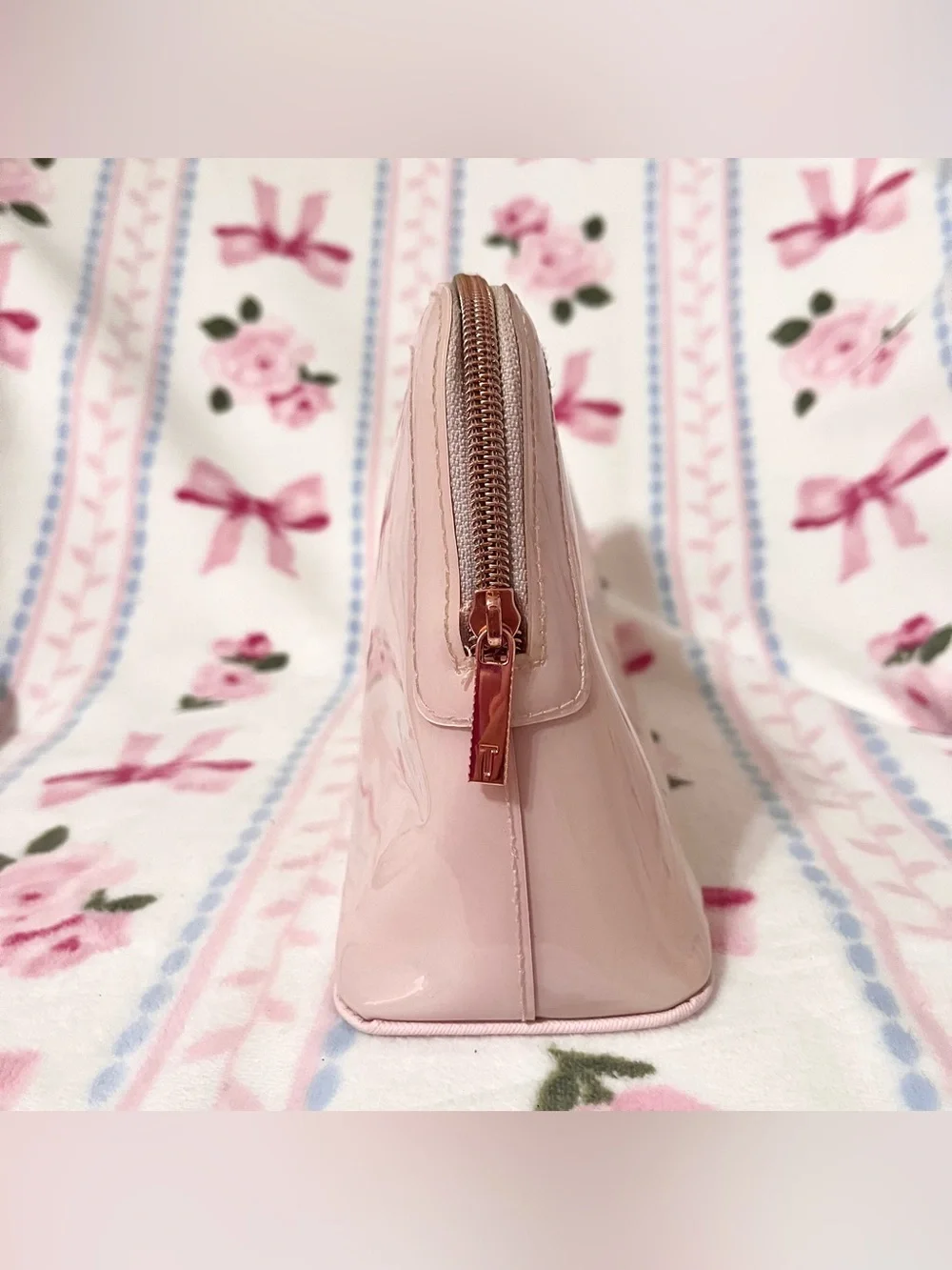 Ted Baker London Large Pink Cosmetic Bag with Bow